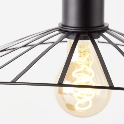 Brilliant - Pöytävalaisin LEIKA 1xE27/52W/230V musta