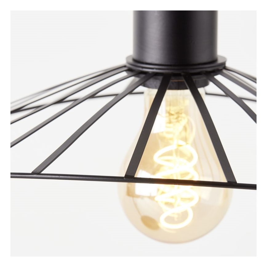 Brilliant - Pöytävalaisin LEIKA 1xE27/52W/230V musta