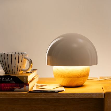 Brilliant - Pöytävalaisin NALAM 1xE14/40W/230V harmaa/tuhka