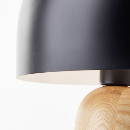 Brilliant - Pöytävalaisin NALAM 1xE14/40W/230V musta/tuhka