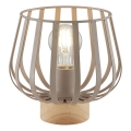Brilliant - Pöytävalaisin NORDIC CAGE 1xE27/20W/230V beige