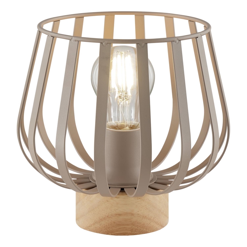 Brilliant - Pöytävalaisin NORDIC CAGE 1xE27/20W/230V beige