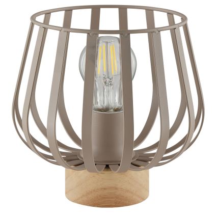Brilliant - Pöytävalaisin NORDIC CAGE 1xE27/20W/230V beige
