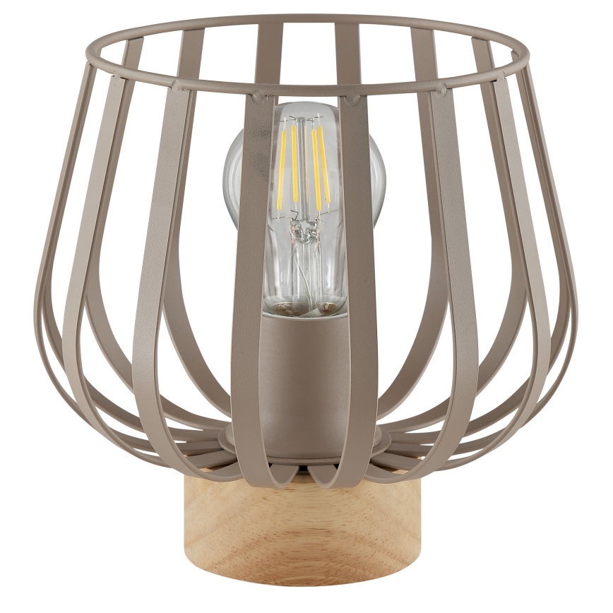 Brilliant - Pöytävalaisin NORDIC CAGE 1xE27/20W/230V beige