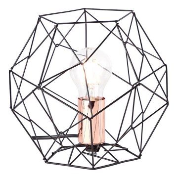 Brilliant - Pöytävalaisin SYNERGY 1xE27/60W/230V musta/kupari