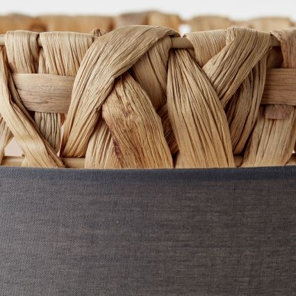 Brilliant - Pöytävalaisin WATERLILLY 1xE27/60W/230V harmaa