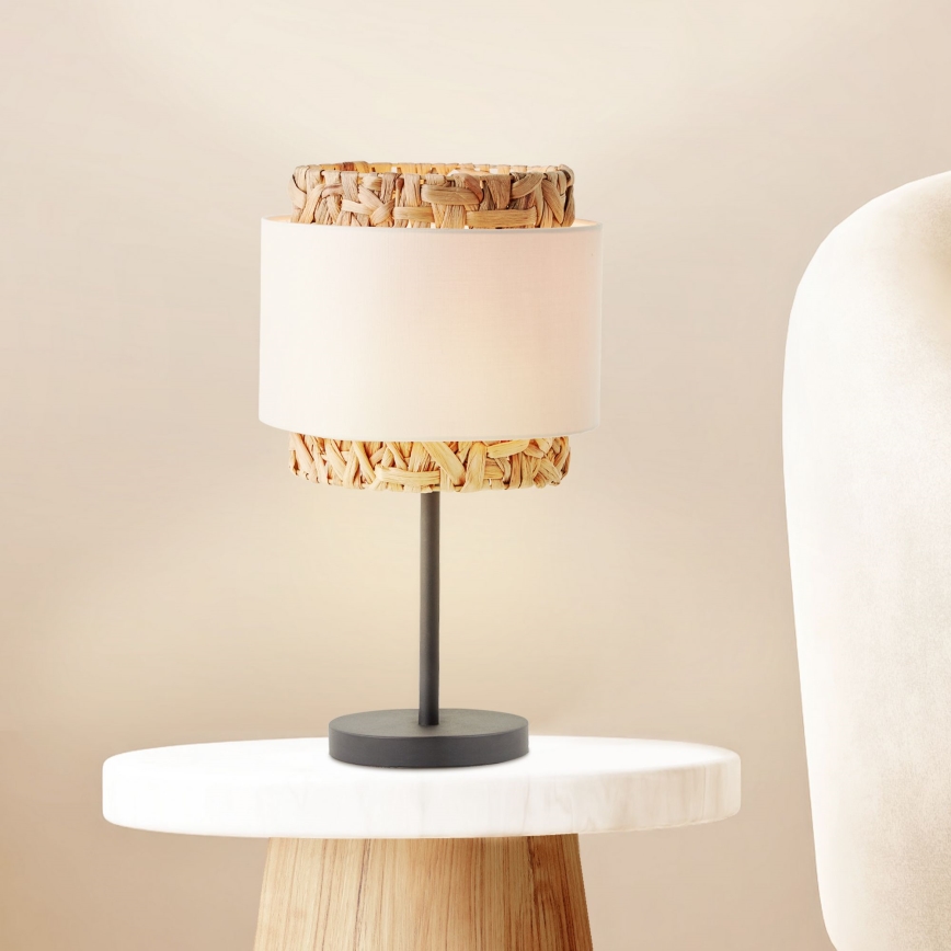 Brilliant - Pöytävalaisin WATERLILLY 1xE27/60W/230V kerma