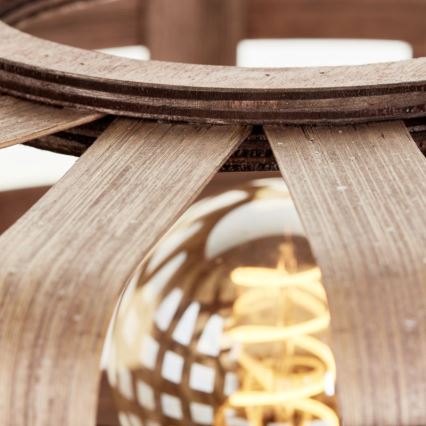 Brilliant - Pöytävalaisin WOODLINE 1xE27/40W/230V bambu