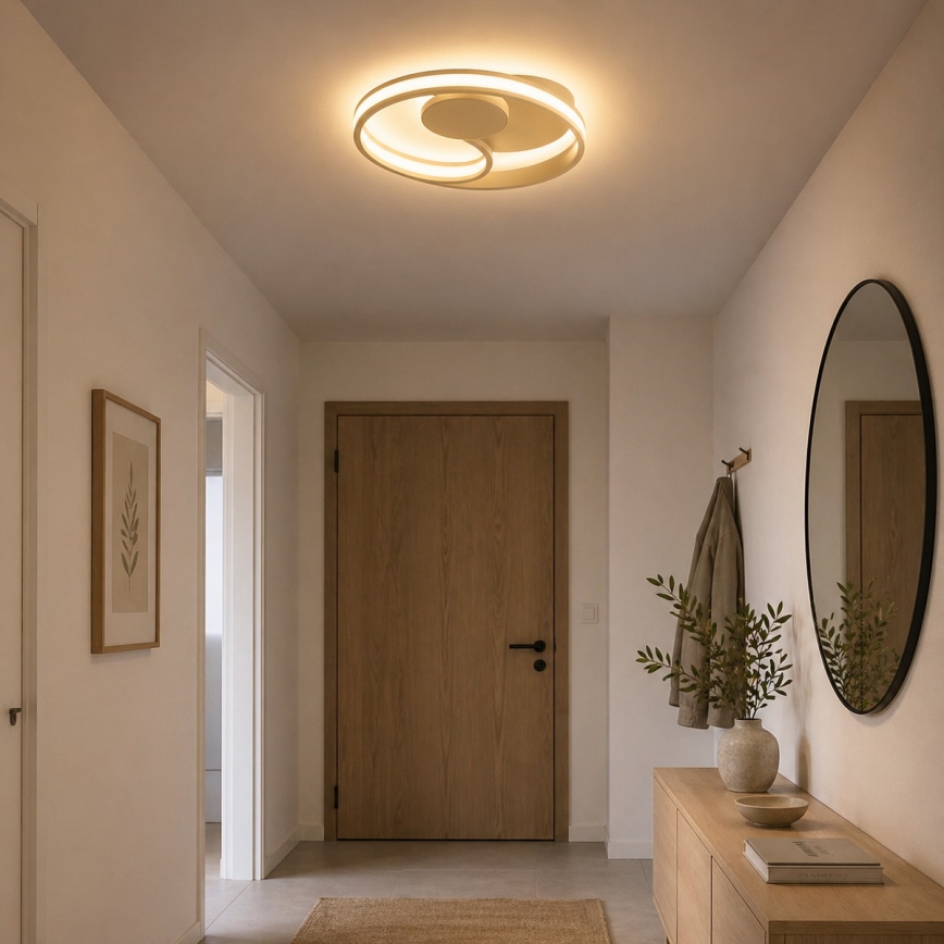 Brilliant - LED-kattovalaisin REVOLA LED/33W/230V 3000/4000/6500K halkaisija 40 cm beige