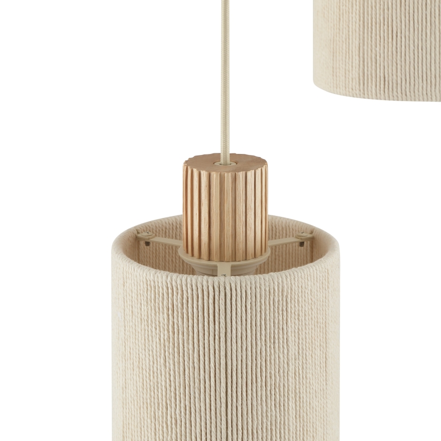 Brilliant - Riippuvalaisin ARLO kaapelilla 3xE27/20W/230V Ø 40 cm kerma
