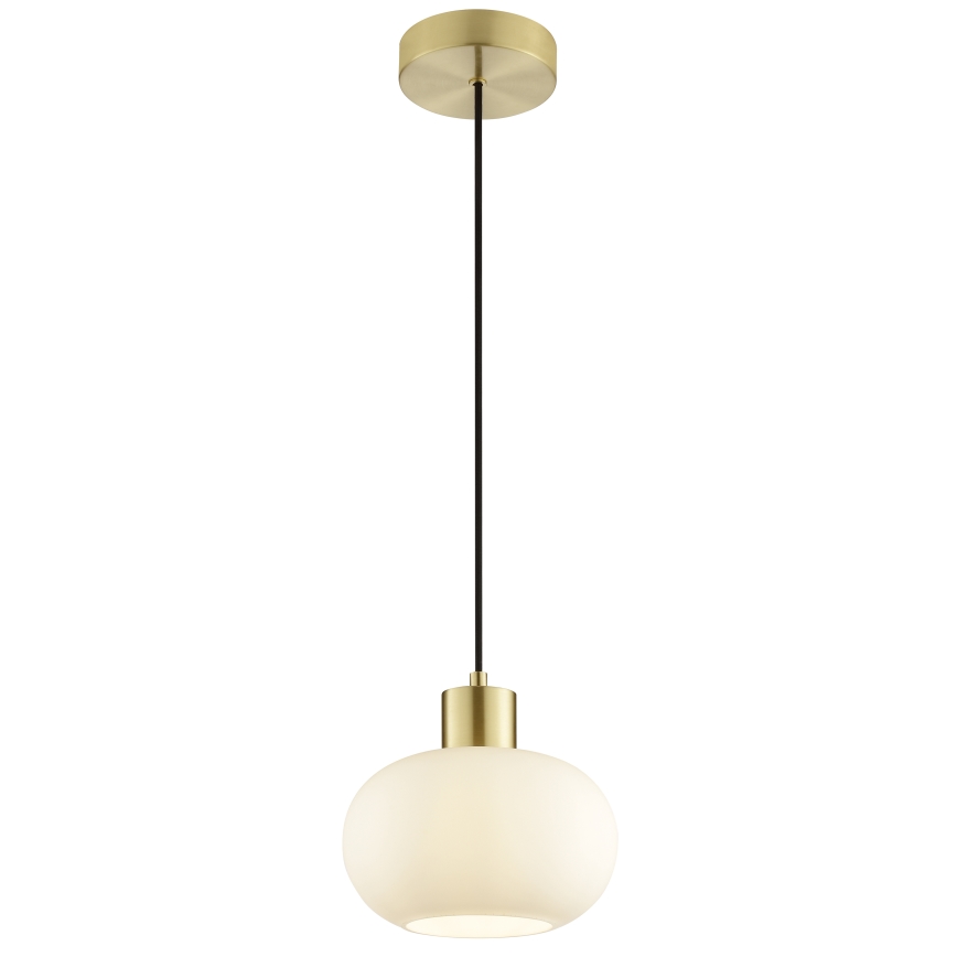 Brilliant - Riippuvalaisin johdolla FANNY 1xE27/20W/230V, halkaisija 22 cm, messinki