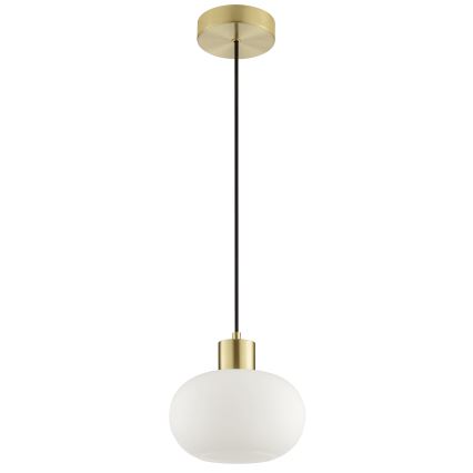 Brilliant - Riippuvalaisin johdolla FANNY 1xE27/20W/230V, halkaisija 22 cm, messinki