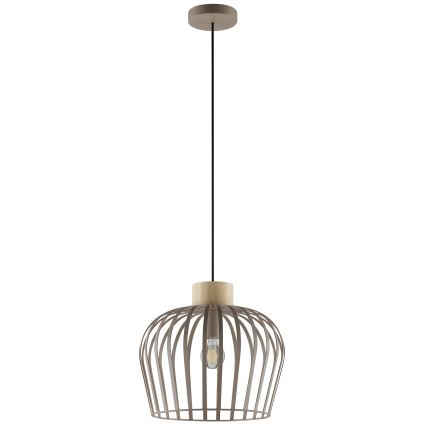 Brilliant - Riippuvalaisin johdolla NORDIC CAGE 1xE27/20W/230V halkaisija 35 cm beige