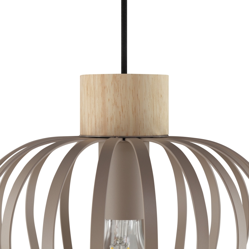 Brilliant - Riippuvalaisin langalla NORDIC CAGE 1xE27/20W/230V halkaisija 25 cm beige