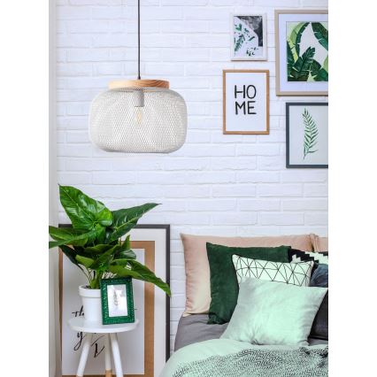 Brilliant - riippuvalaisin vaijerilla GIADA 1xE27/40W/230V halkaisija 39 cm harmaa