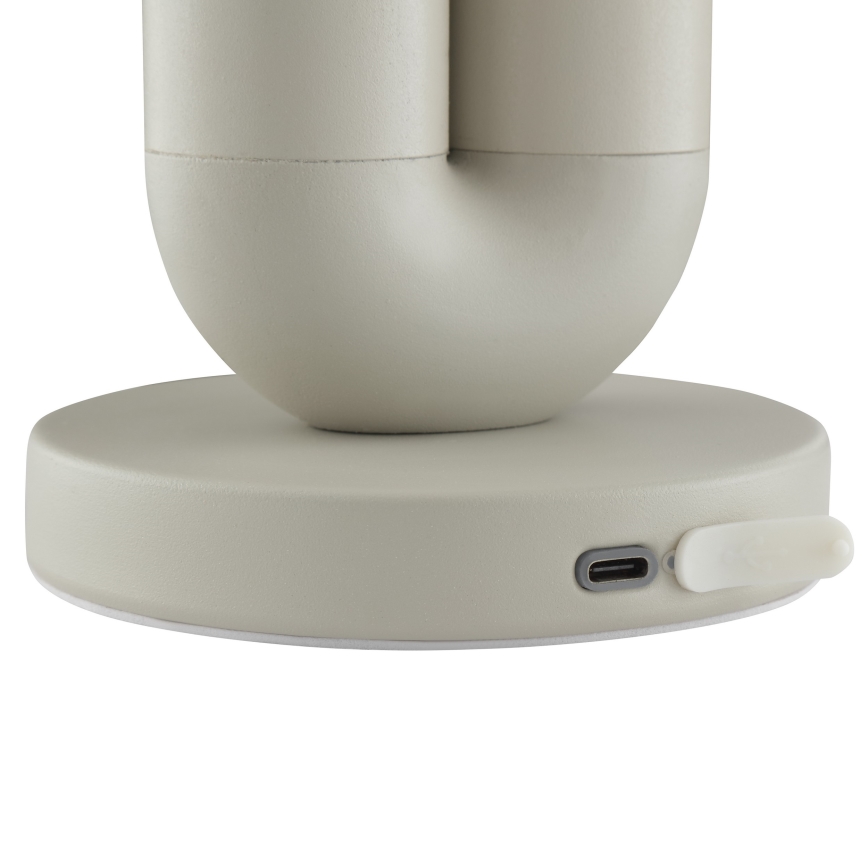 Brilliant - LED-himmennettävä ladattava kosketusohjattu ulkokäyttöön tarkoitettu pöytälamppu SAYU LED/2,5W/5V 2700K 2600 mAh IP44 harmaa