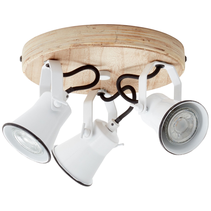 Brilliant - SEED kohdevalaisin 3xGU10/5W/230V valkoinen/beige