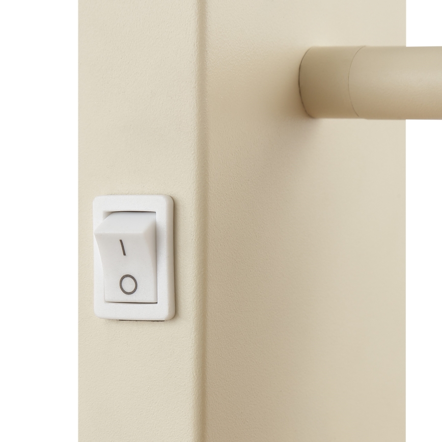 Brilliant - Seinään asennettava ARLO-seinäspotti 1xE27/20W/230V kermanvärinen