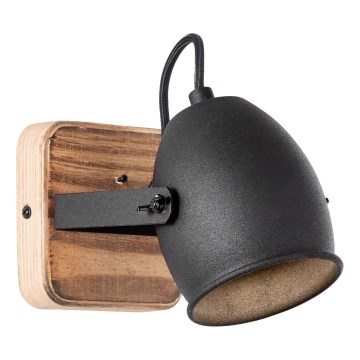 Brilliant - Seinään asennettava CROWTON-kohdevalaisin 1xGU10/6W/230V mänty