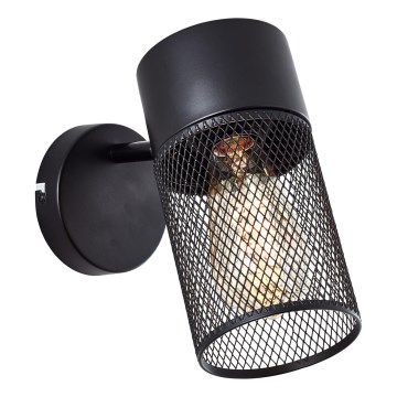 Brilliant - Seinäkohdevalaisin KAMOLO 1xE27/40W/230V musta