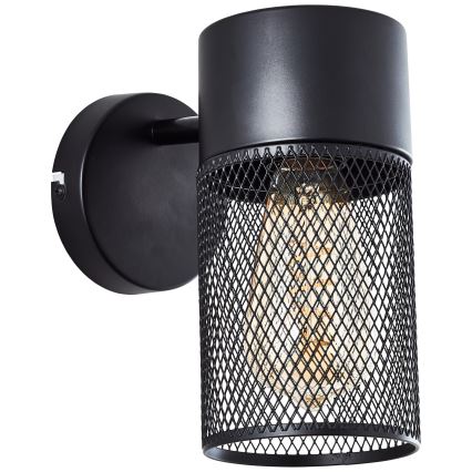 Brilliant - Seinäkohdevalaisin KAMOLO 1xE27/40W/230V musta