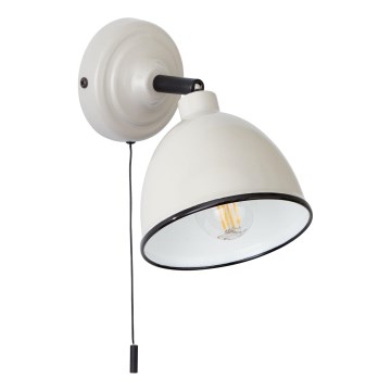 Brilliant - Seinäkohdevalo TELIO 1xE14/28W/230V harmaa