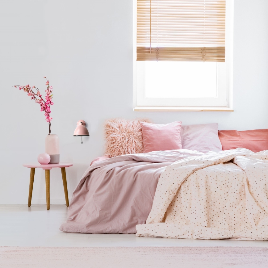 Brilliant - Seinäkohdevalo TELIO 1xE14/28W/230V vaaleanpunainen