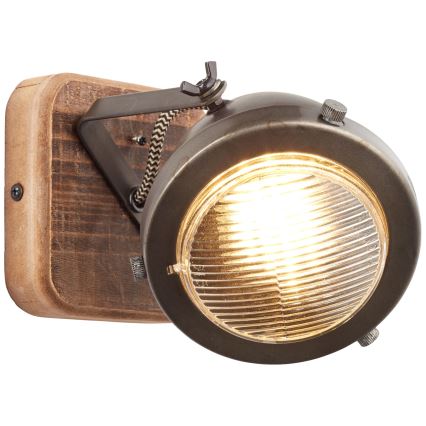 Brilliant - Seinäspotti CARMEN WOOD 1xGU10/5W/230V eukalyptus