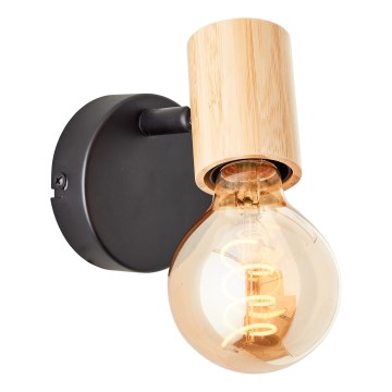 Brilliant - Seinäspotti KERRY 1xE27/40W/230V bambu