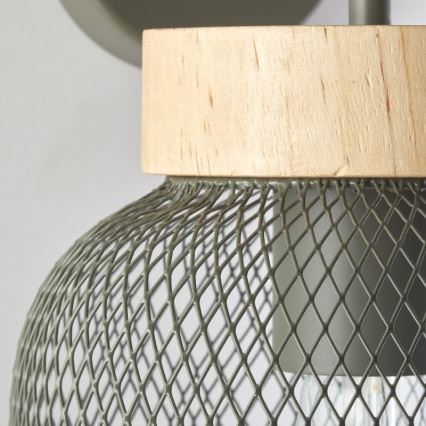 Brilliant - Seinävalaisin GIADA 1xE27/40W/230V vihreä