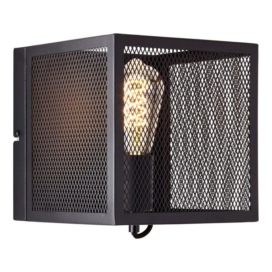 Brilliant - Seinävalaisin MAZE 1xE27/40W/230V musta