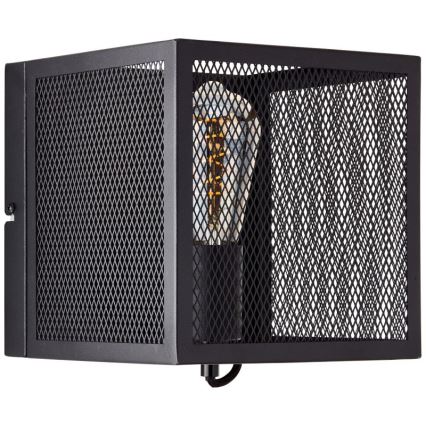 Brilliant - Seinävalaisin MAZE 1xE27/40W/230V musta