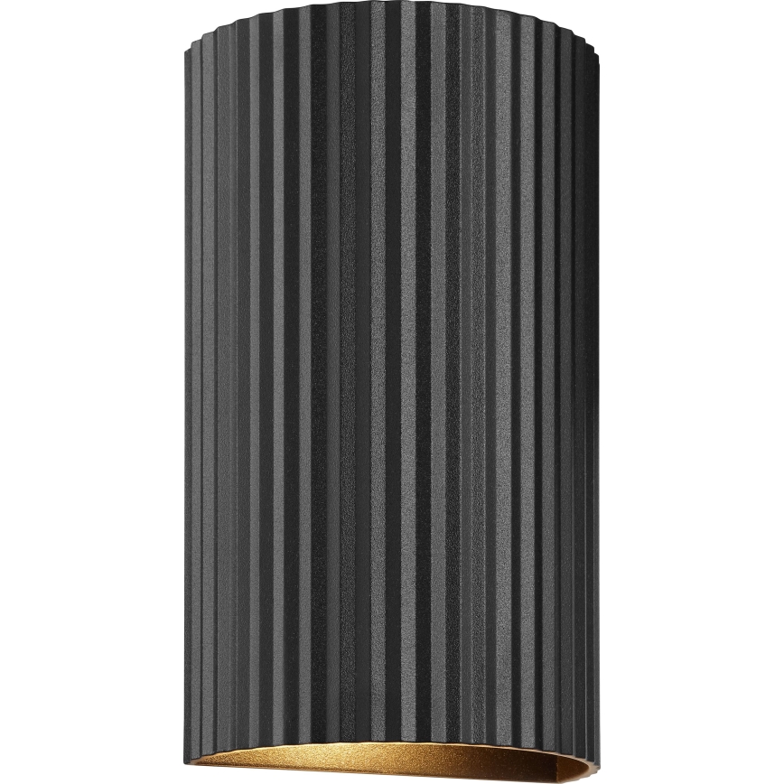Brilliant - Seinävalaisin UNDULA 2xGU10/10W/230V musta