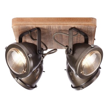 Brilliant - Spottivalaisin CARMEN WOOD 4xGU10/5W/230V eukalyptus