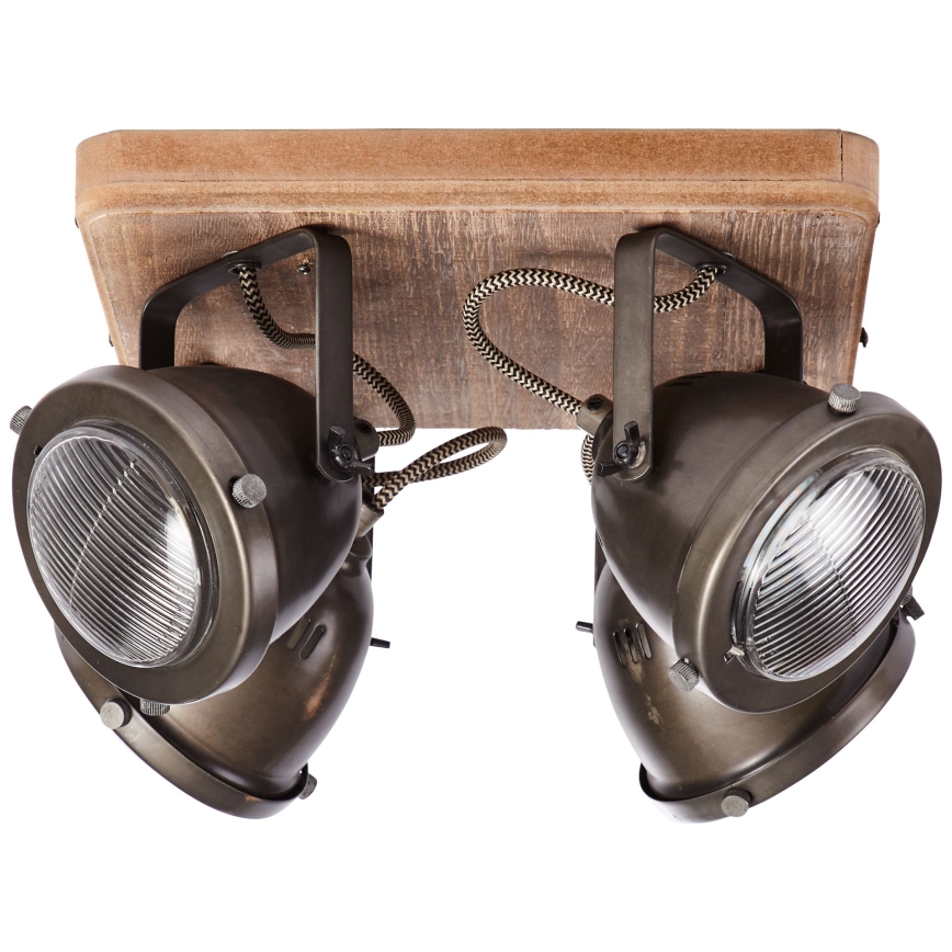 Brilliant - Spottivalaisin CARMEN WOOD 4xGU10/5W/230V eukalyptus