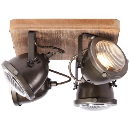 Brilliant - Spottivalaisin CARMEN WOOD 4xGU10/5W/230V eukalyptus