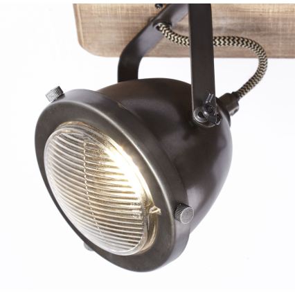 Brilliant - Spottivalaisin CARMEN WOOD 4xGU10/5W/230V eukalyptus