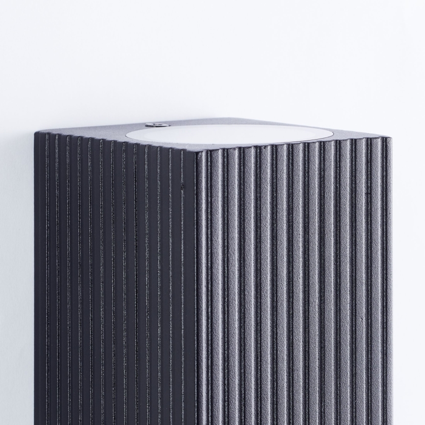 Brilliant - Ulkoseinävalaisin JELANI 2xGU10/10W/230V IP44 musta