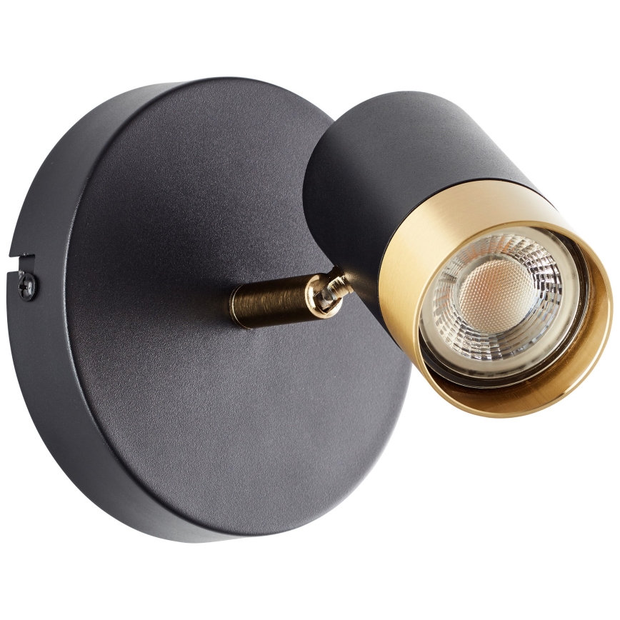 Brilliant - VIGOLO LED-kohdevalaisin 1xGU10/5W/230V musta/kultainen