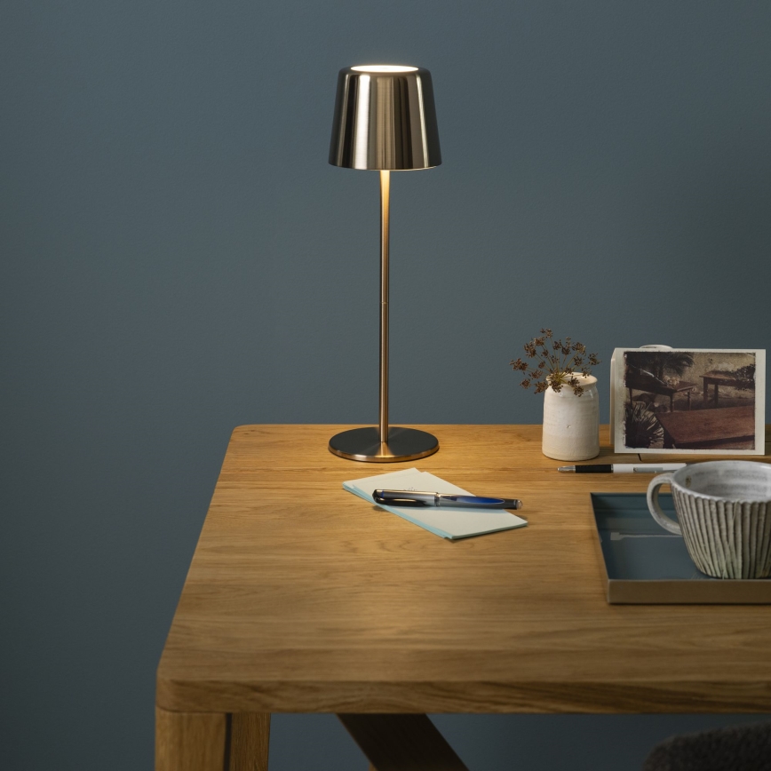 Brilliant - LED himmennettävä kosketusohjattu ulkovalaisin XAANA LED/4W/5V 3000/4000/6500K 2600 mAh IP44 kulta