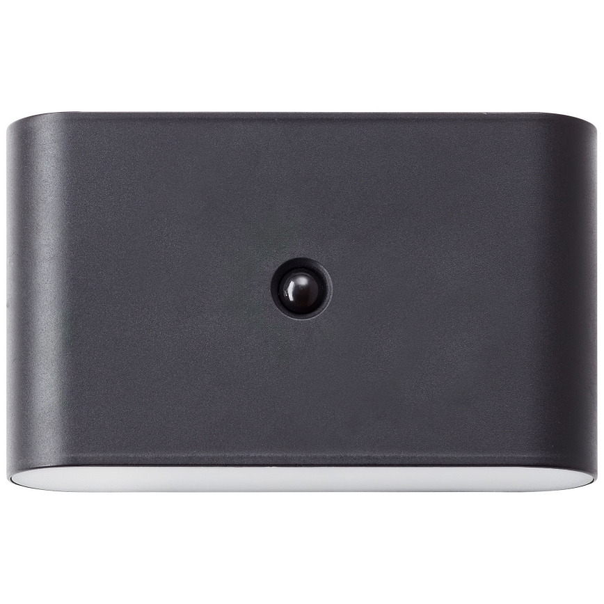 Brilliant - LED-ulkovalaisin ladattavalla seinäkiinnityksellä ja sensorilla XINO LED/3W/5V 3600 mAh IP44 musta