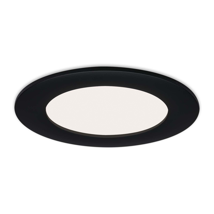 Brilo - 3 kpl LED-upotettavat kylpyhuoneen kattovalaisimet FLAT LED/6W/230V IP44, musta