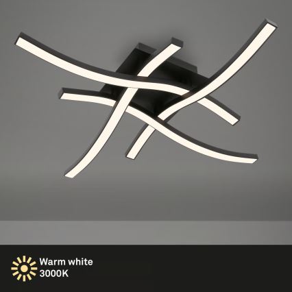 Brilo 3677-045 - LED-kattovalaisin LED/14,4W/230V musta