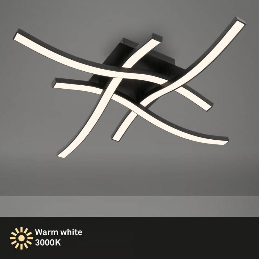 Brilo 3677-045 - LED-kattovalaisin LED/14,4W/230V musta