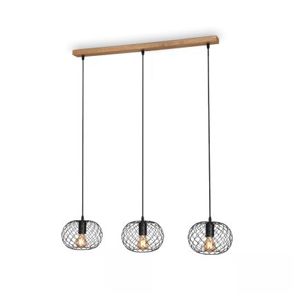 Brilo 4037-035 - WINKI riippuvalaisin kaapelilla 3xE27/40W/230V