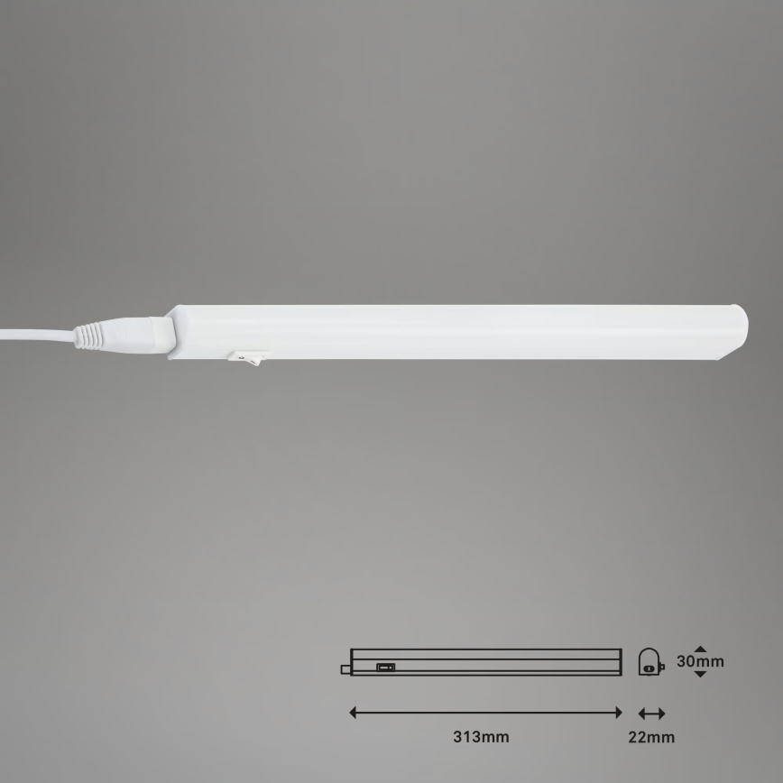 Brilo - Alakaapin LED-valaisin LED/4W/230V 4000K 31,3 cm