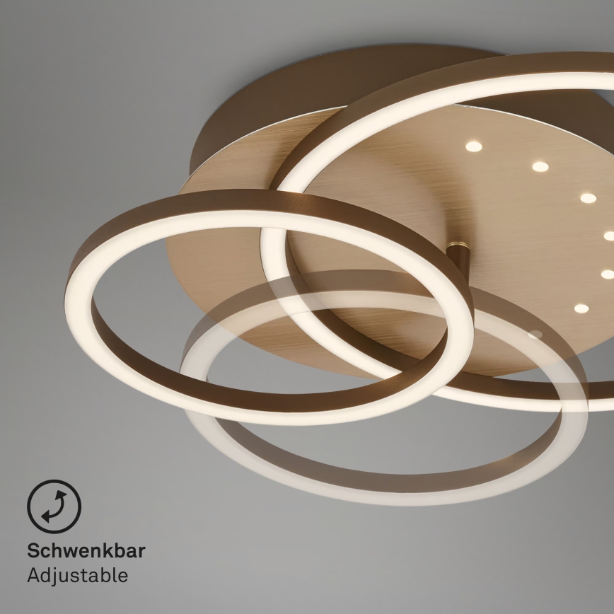 Brilo - Himennettävä LED-kattovalaisin LED/26W/230V 3000K ruskea