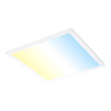 Brilo – himmennettävä LED-kattovalaisin 21 W / 230 V, 3000–6500 K, 38 x 38 cm, valkoinen + kaukosäädin