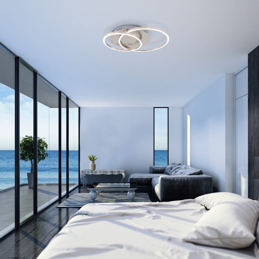 Brilo - himmennettävä LED-kattovalaisin FRAMES LED/14W/230V + LED/22W 3000K