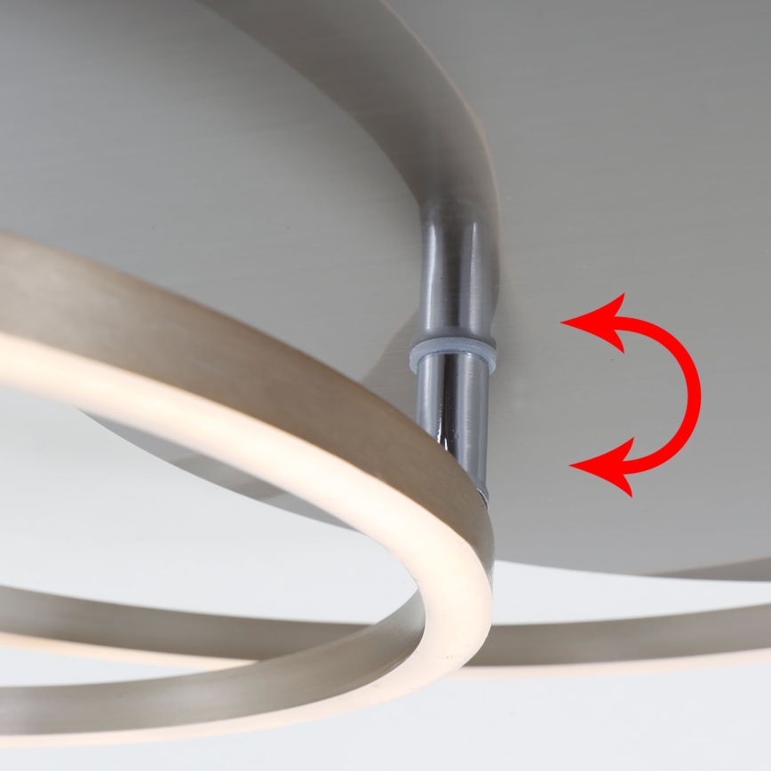 Brilo - himmennettävä LED-kattovalaisin FRAMES LED/14W/230V + LED/22W 3000K
